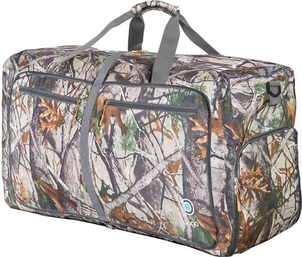 Bago Foldable Duffel Bags for Traveling Women Men 60L Medium Packable  Duffle Bag for Travel with Shoe Compartment Water Repellant, Heavy Duty, 