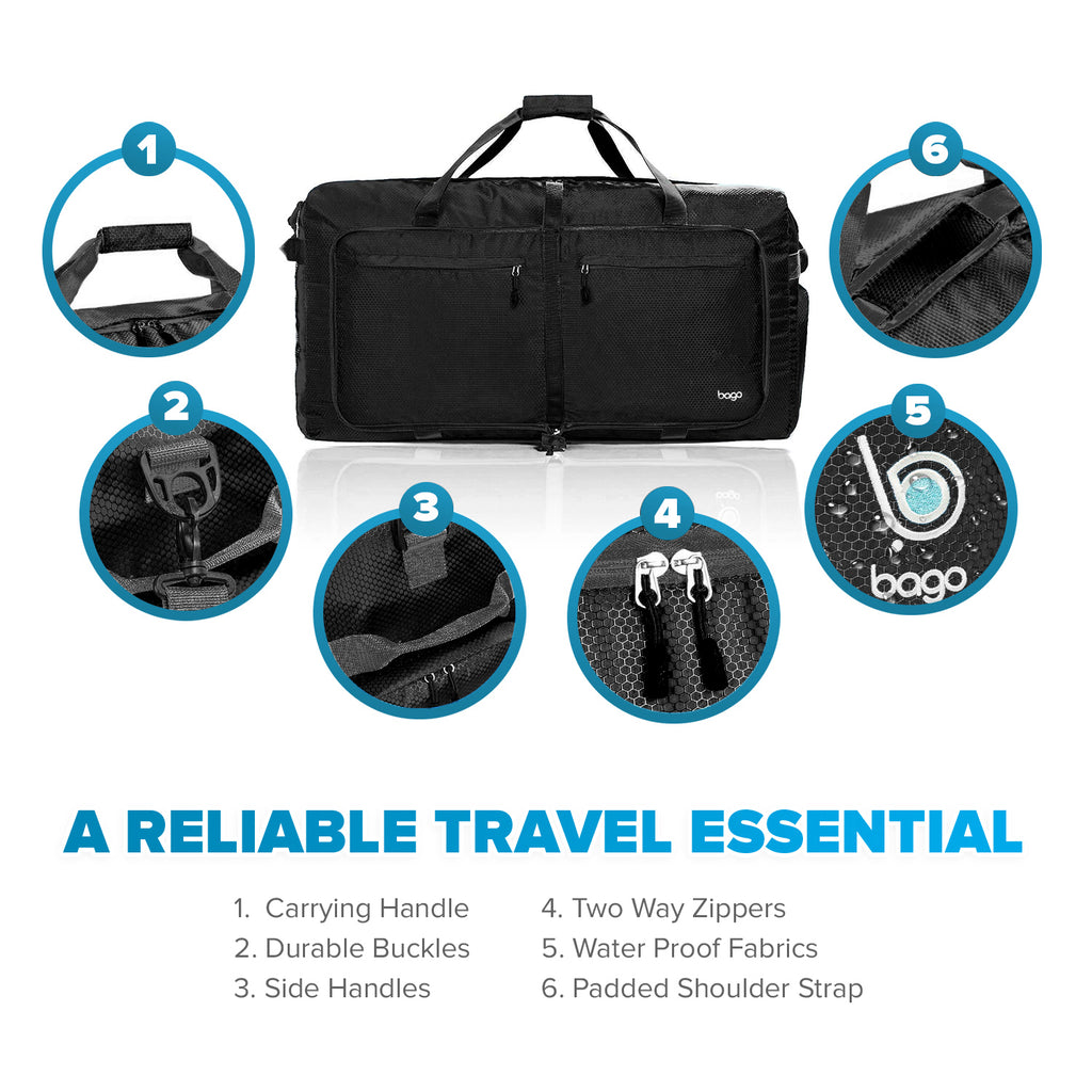 best travel duffel bags under 100 Bago 100L Travel Duffel Bags for Men & Women