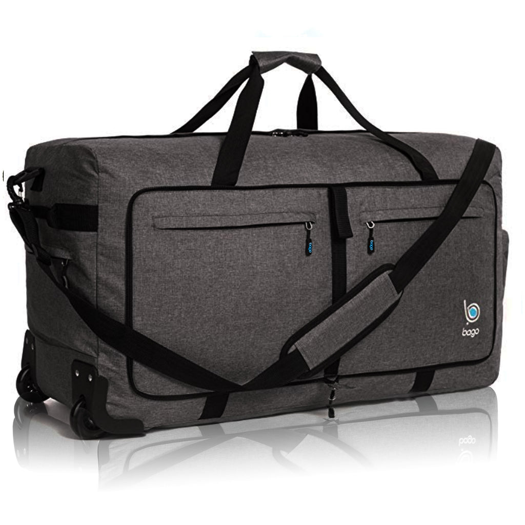 Wheeled Duffle Bag Luggage - 100L Large Rolling Foldable Duffel Bag BagoTravelBags Wheeled Duffle Bag Luggage - 100L Large Rolling Foldable Duffel Bag BagoTravelBags