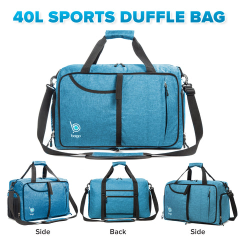 Bago Gym Bags for Women and Men - Small Packable Sports Duffle Bag –  BagoTravelBags