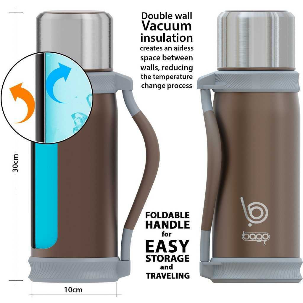 Stainless Steel Sports Bottles  Double Wall Insulated Thermos