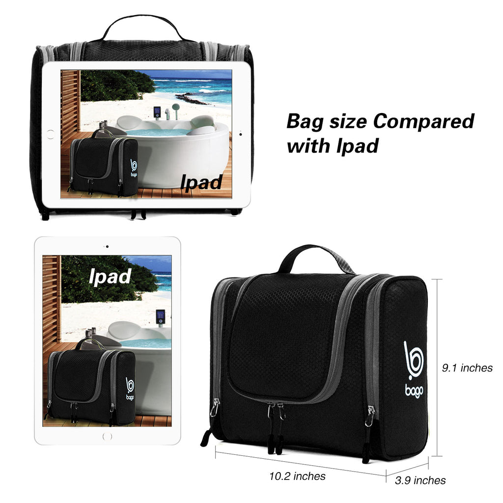 bago Travel Toiletry Bag for Women and Men - Large Waterproof Hanging BagoTravelBags bago Travel Toiletry Bag for Women and Men - Large Waterproof Hanging BagoTravelBags
