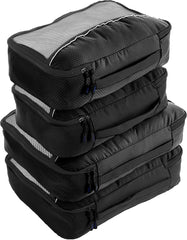 Obics - Valigia Organizer da viaggio grigio Packing cubes set di 5 pezzi  con compressione e organizer per valigie e accessori da campeggio per il