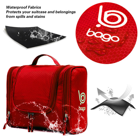 bago Travel Toiletry Bag for Women and Men - Large Waterproof Hanging BagoTravelBags bago Travel Toiletry Bag for Women and Men - Large Waterproof Hanging BagoTravelBags
