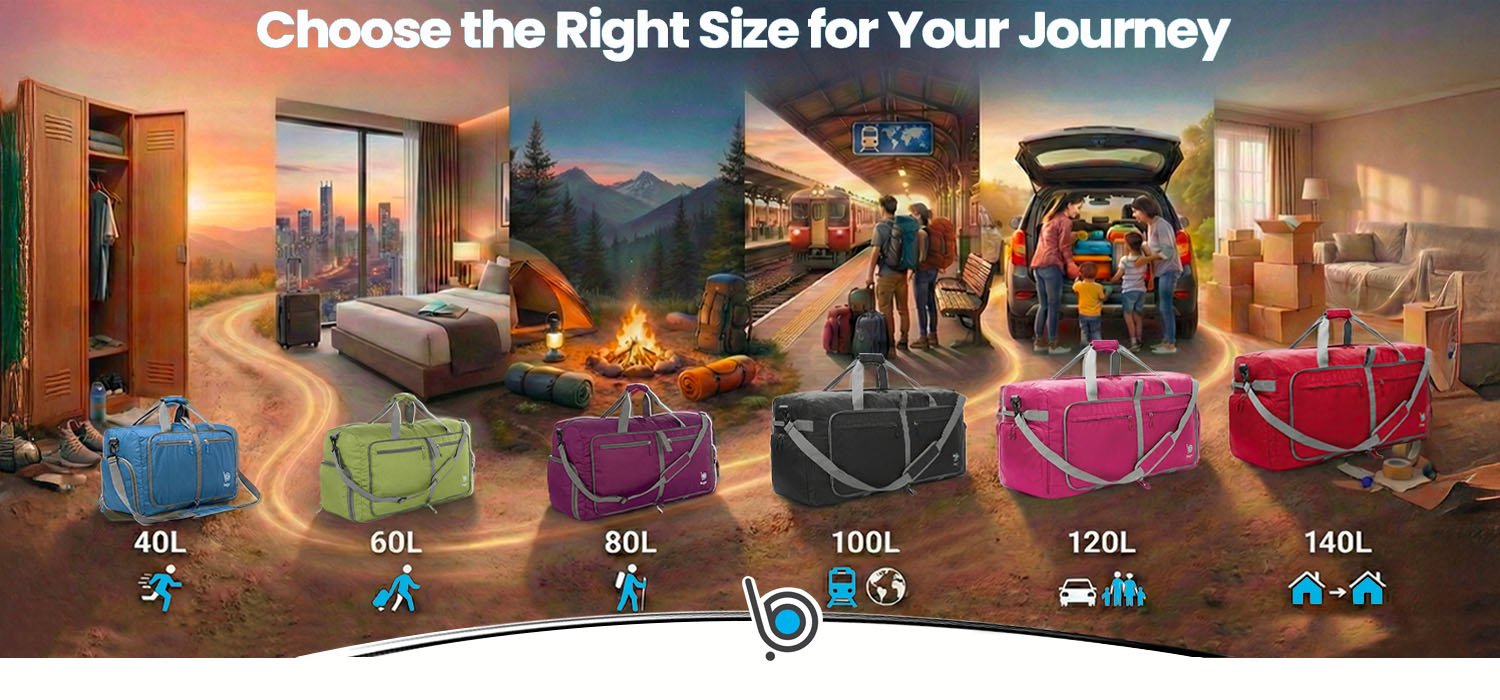 Choose Your Bago Duffle Bag Size